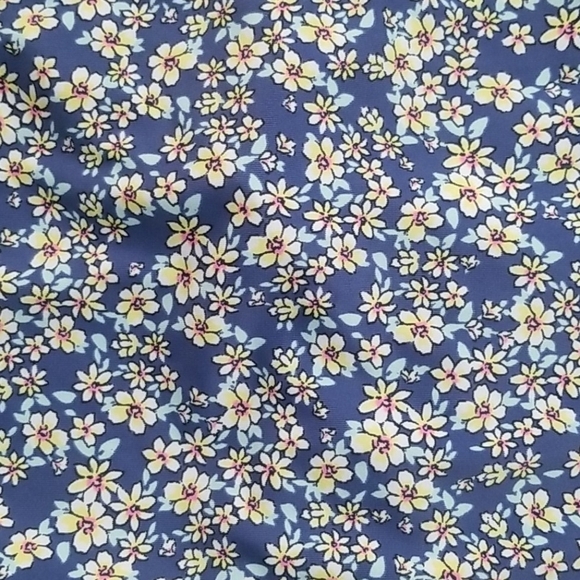 XHILARATION Hipster Blue Floral String Bikini Bottoms Swim Size XL - Picture 5 of 8